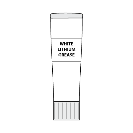 White Lithium Grease 8 Ounce Tube